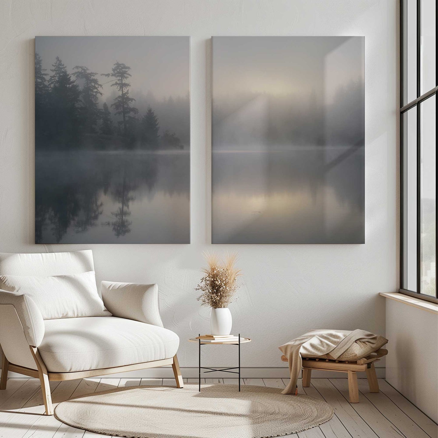 [Color:Stretched Canvas], Picture of art in a room