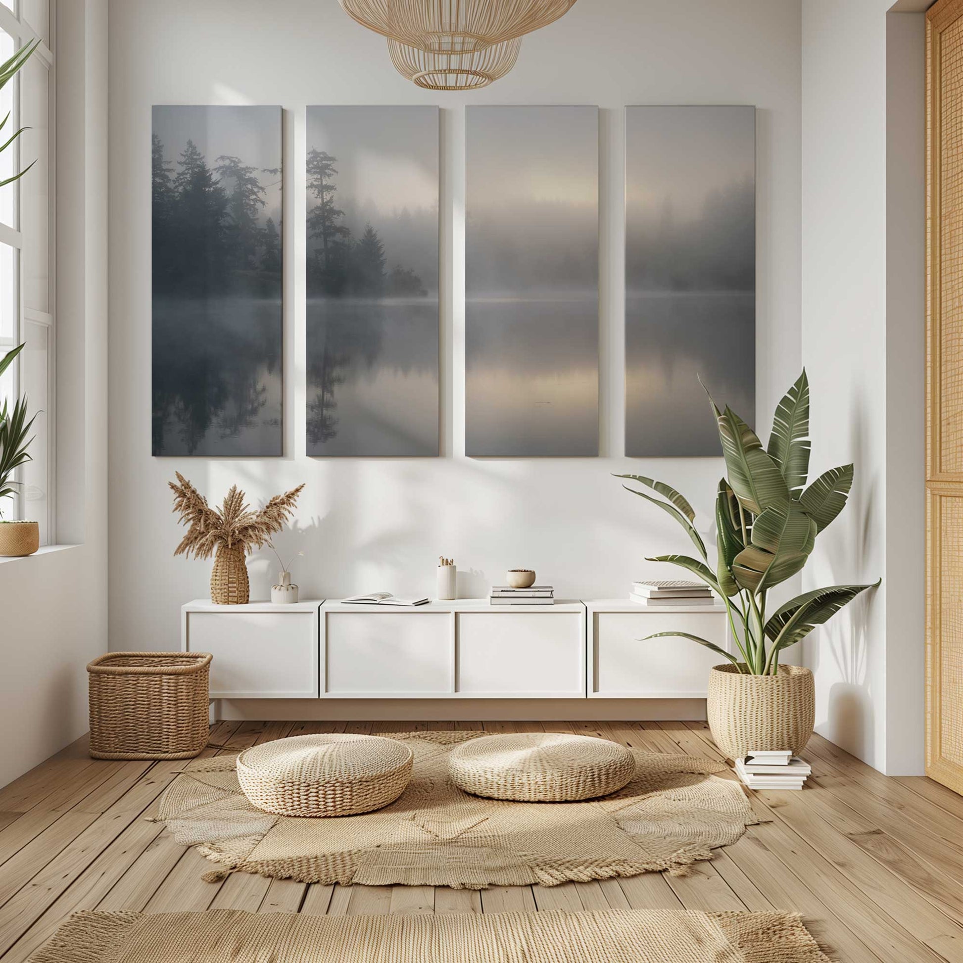 [Color:Stretched Canvas], Picture of art in a room