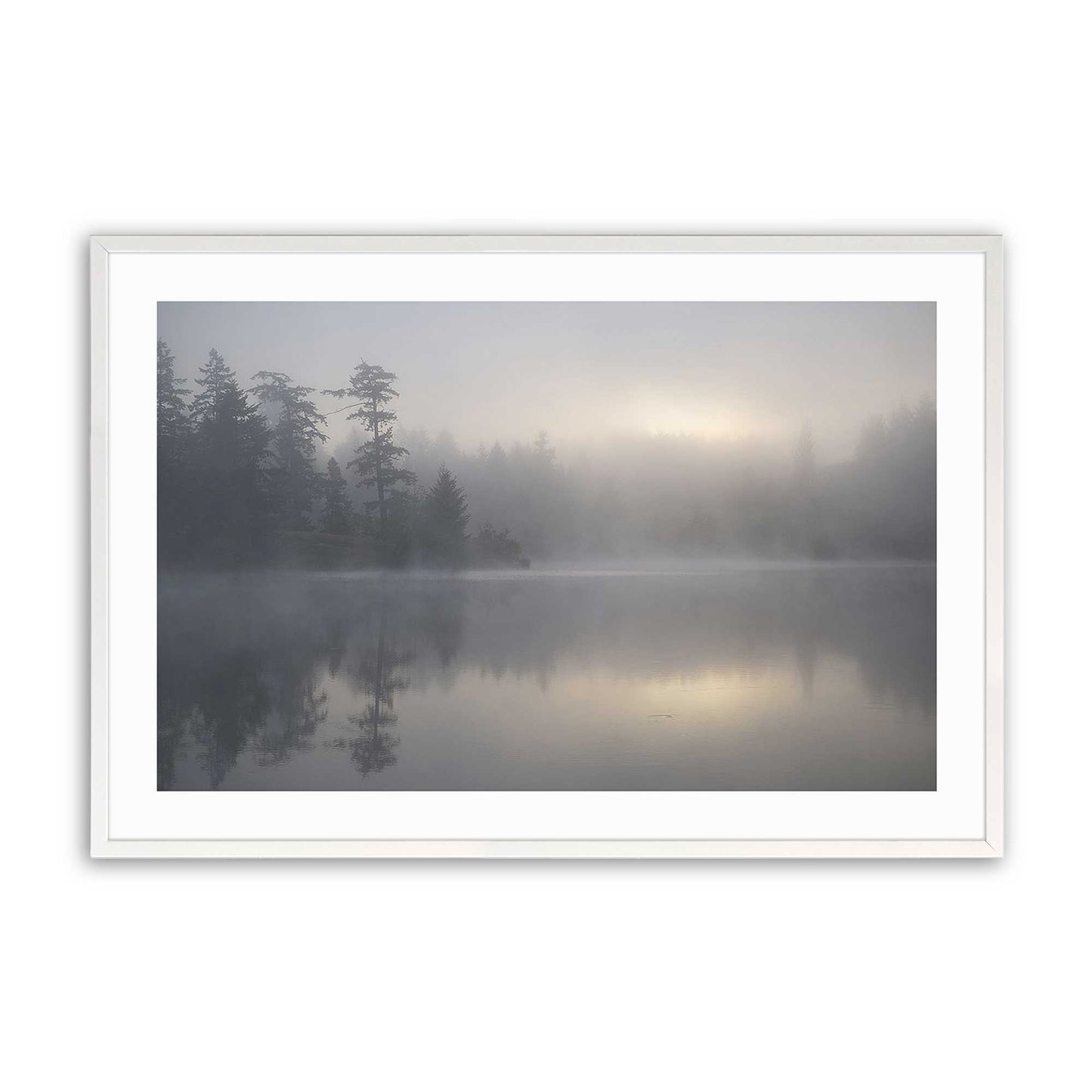 [Color:Opaque White], Picture of art in a Opaque White frame