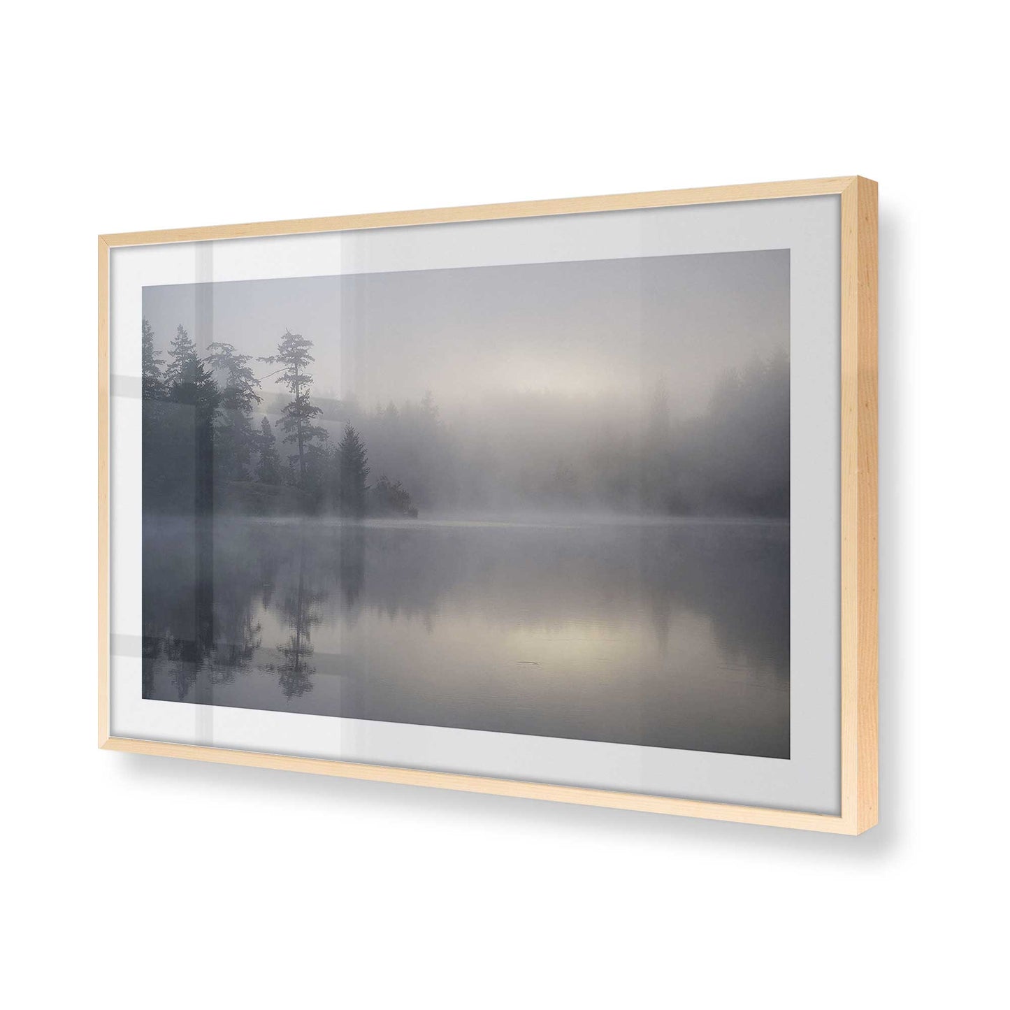 [Color:Raw Maple], Picture of art in a Raw Maple frame at an angle