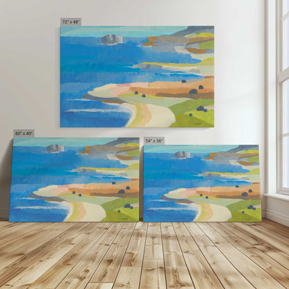 [Color:Stretched Canvas], Image showing the size comparisons