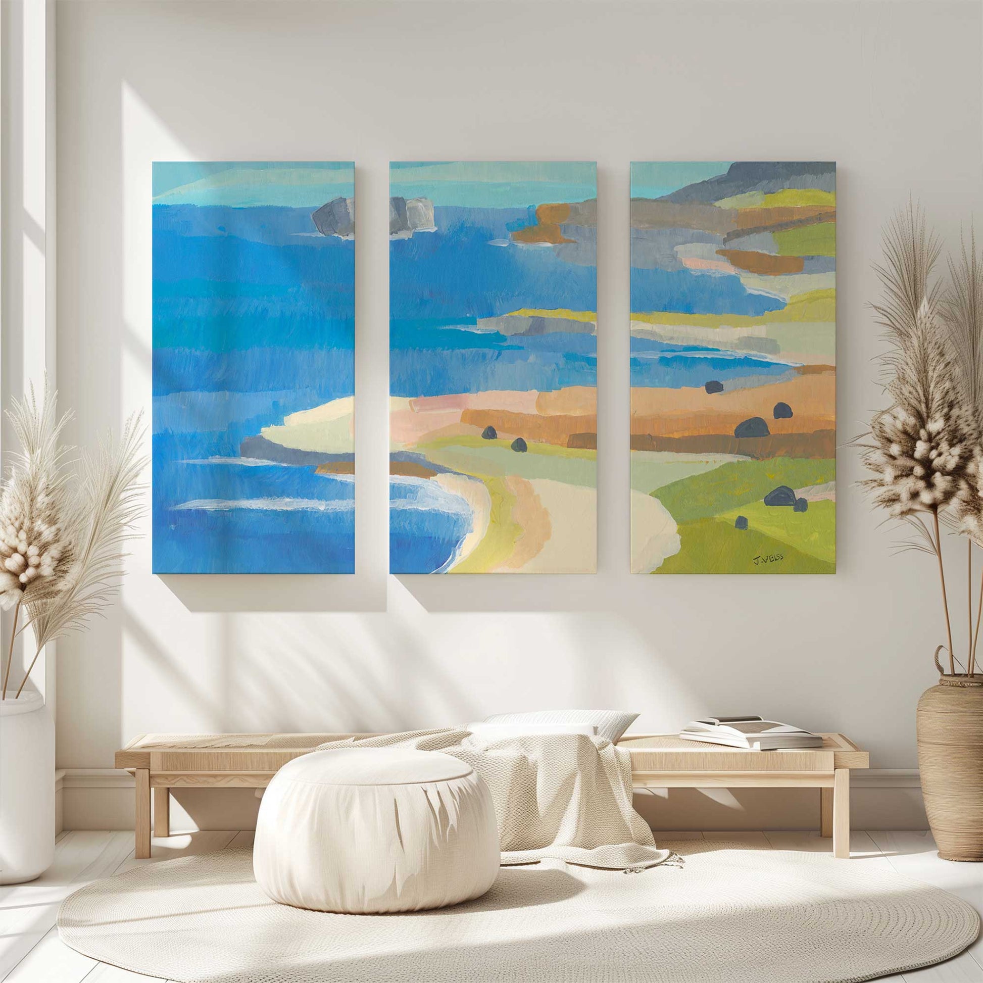 [Color:Stretched Canvas], Picture of art in a room