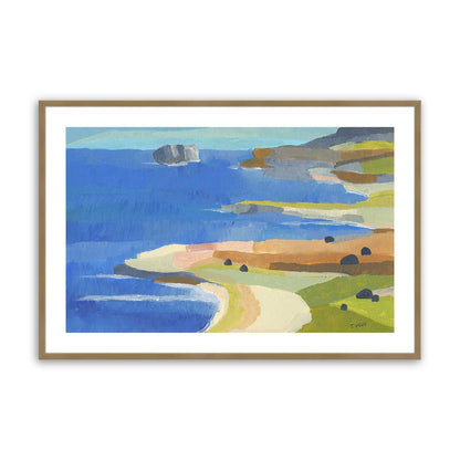 [Color:Brushed Gold], Picture of art in a Brushed Gold frame