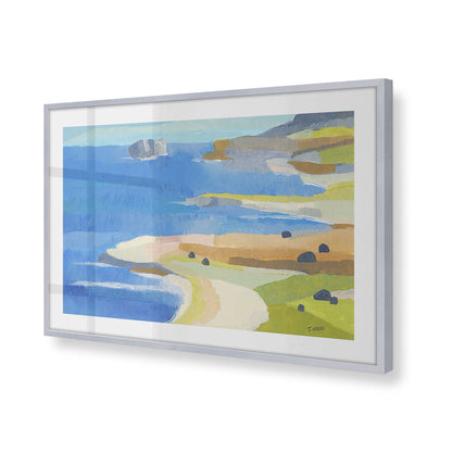 [Color:Polished Chrome], Picture of art in a Polished Chrome frame at an angle