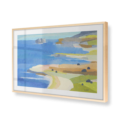 [Color:Raw Maple], Picture of art in a Raw Maple frame at an angle