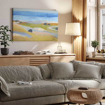 Icelandic Meadow Whimsy Print on Canvas