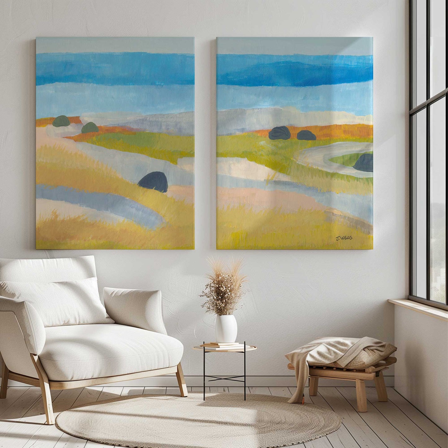 [Color:Stretched Canvas], Picture of art in a room