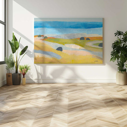 [Color:Stretched Canvas], Picture of art in a room