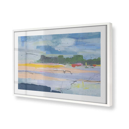 [Color:Opaque White], Picture of art in a Opaque White frame at an angle