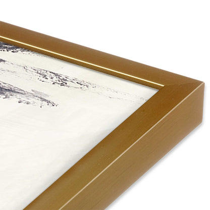 [Color:Polished Gold], Picture of art in a Polished Gold frame at an angle