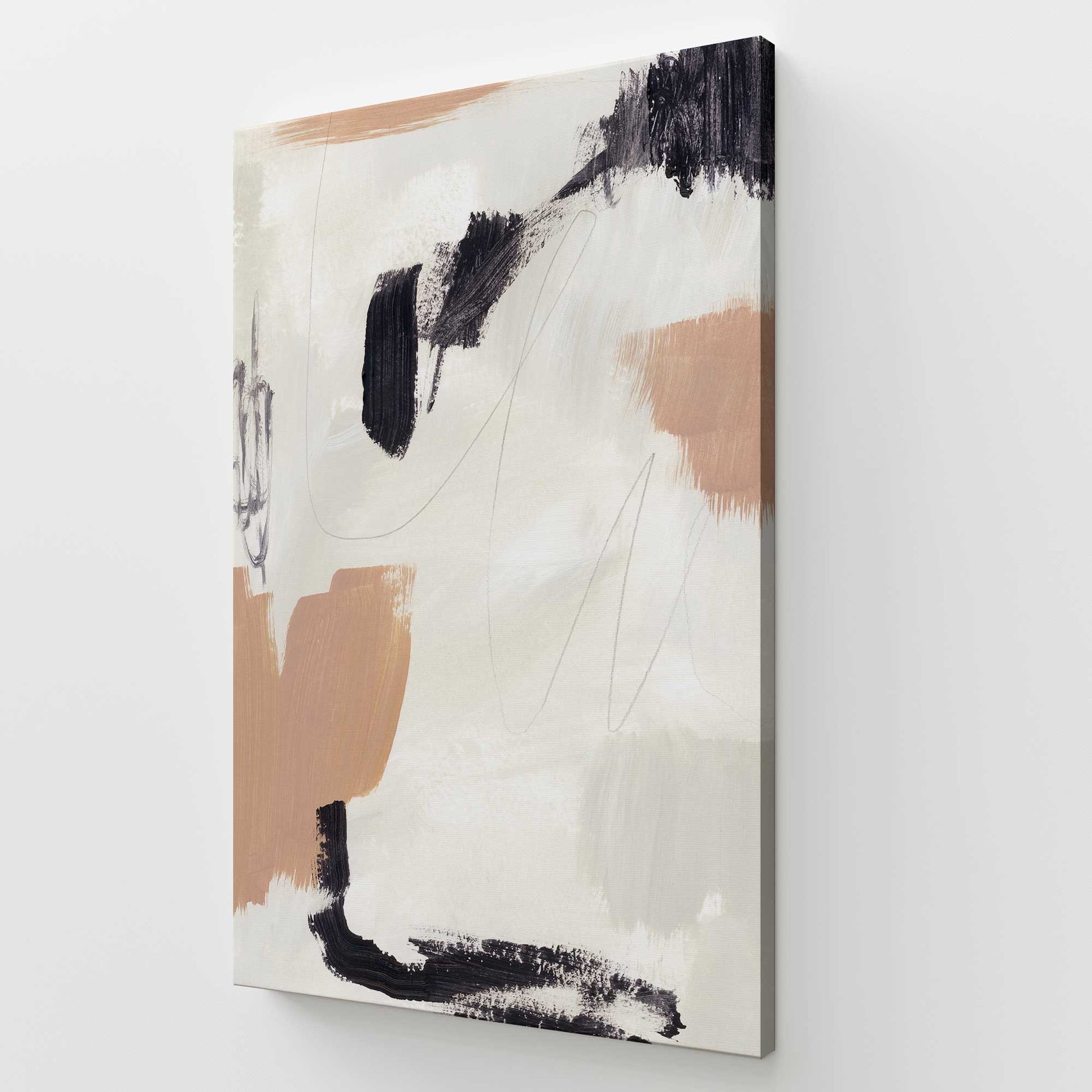 [Color:Stretched Canvas], Picture of art at an angle