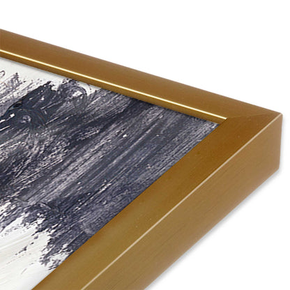 [Color:Polished Gold], Picture of art in a Polished Gold frame at an angle