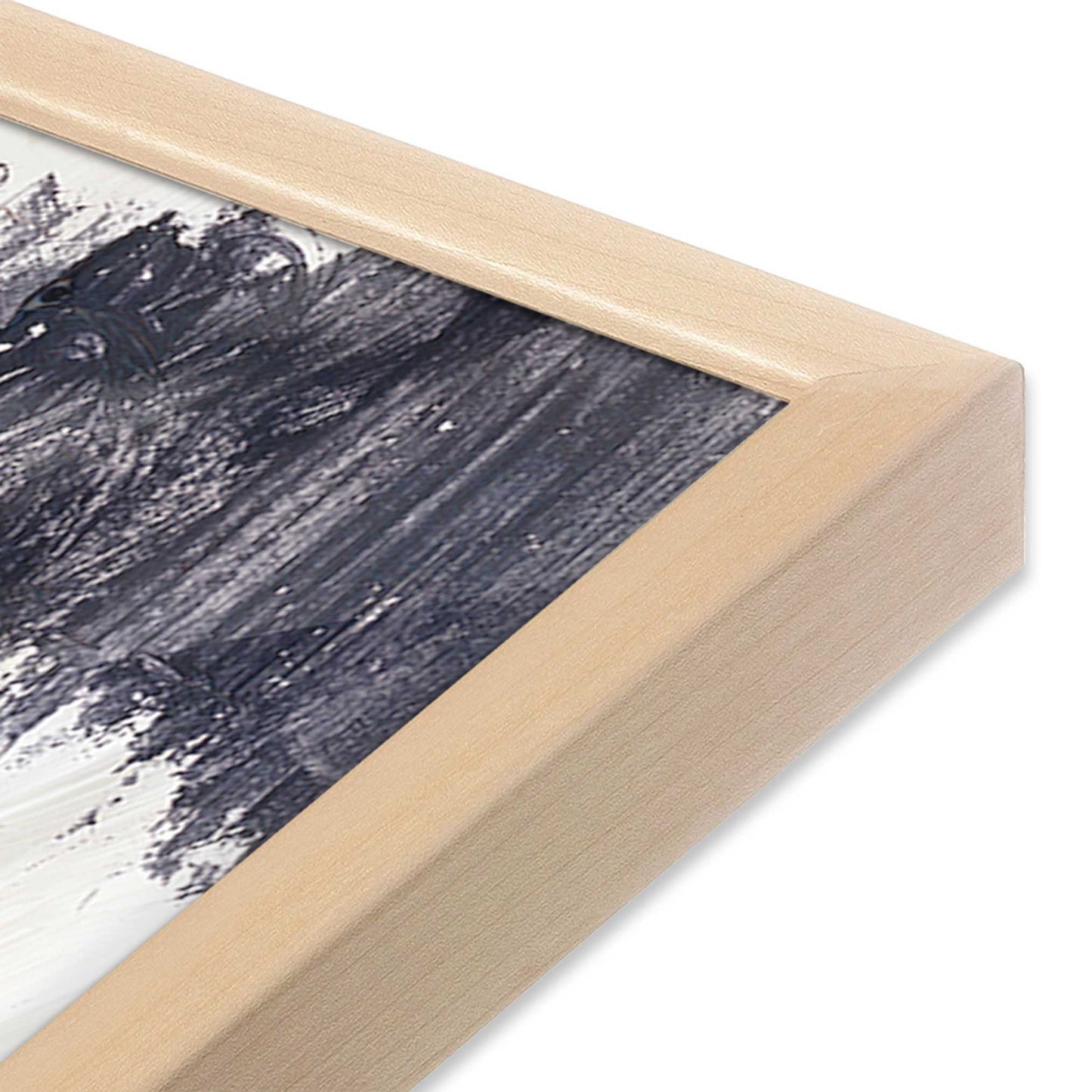 [Color:Raw Maple], Picture of art in a Raw Maple frame at an angle