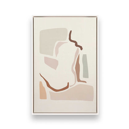 [Color:Opaque White], Picture of art in a White frame