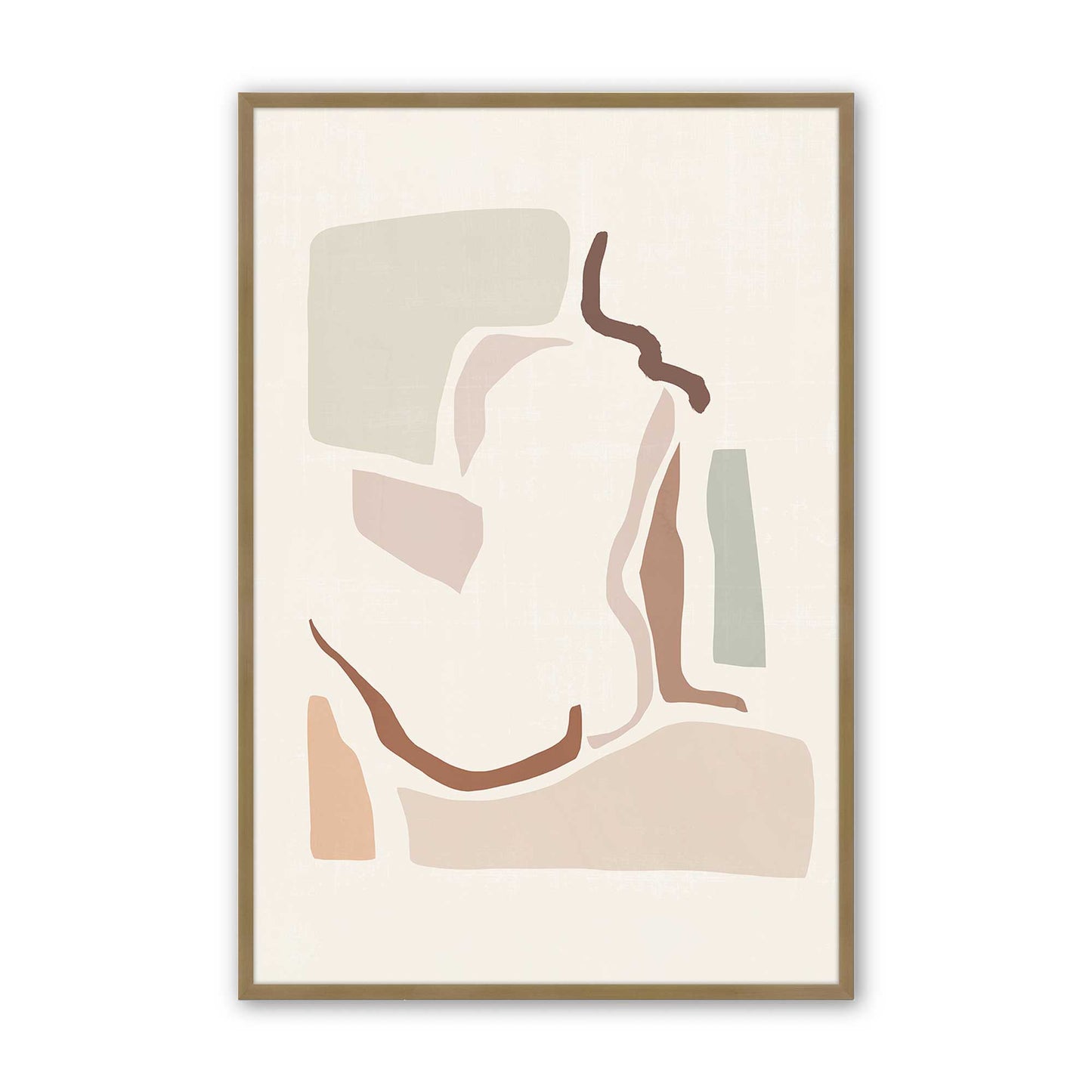 [Color:Brushed Gold], Picture of art in a Brushed Gold frame