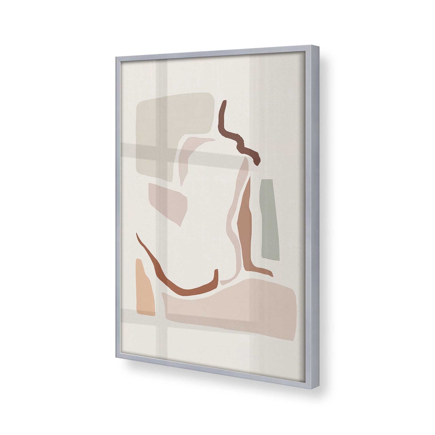 [Color:Polished Chrome], Picture of art in a Polished Chrome frame of the corner