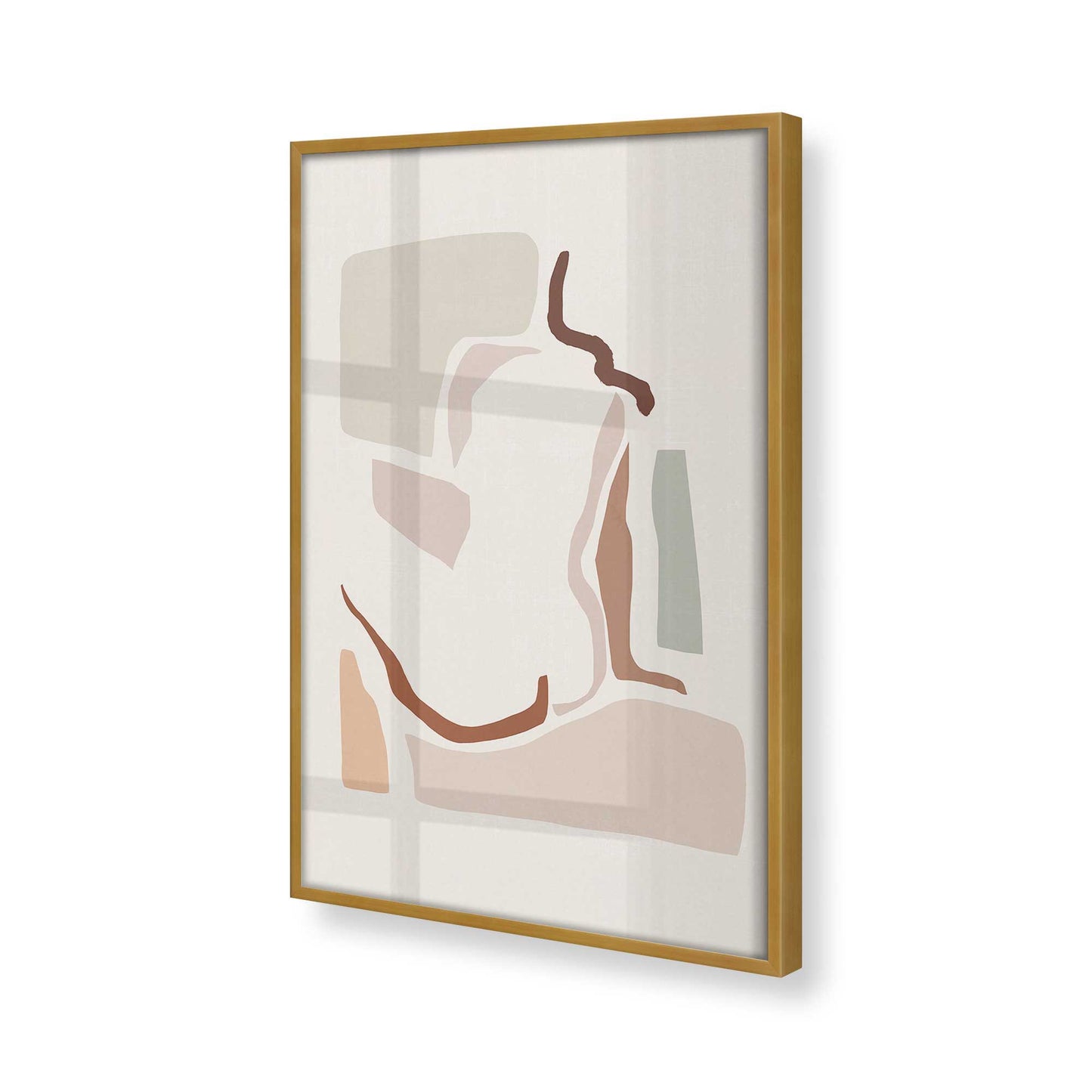 [Color:Polished Gold], Picture of art in a Polished Gold frame of the corner