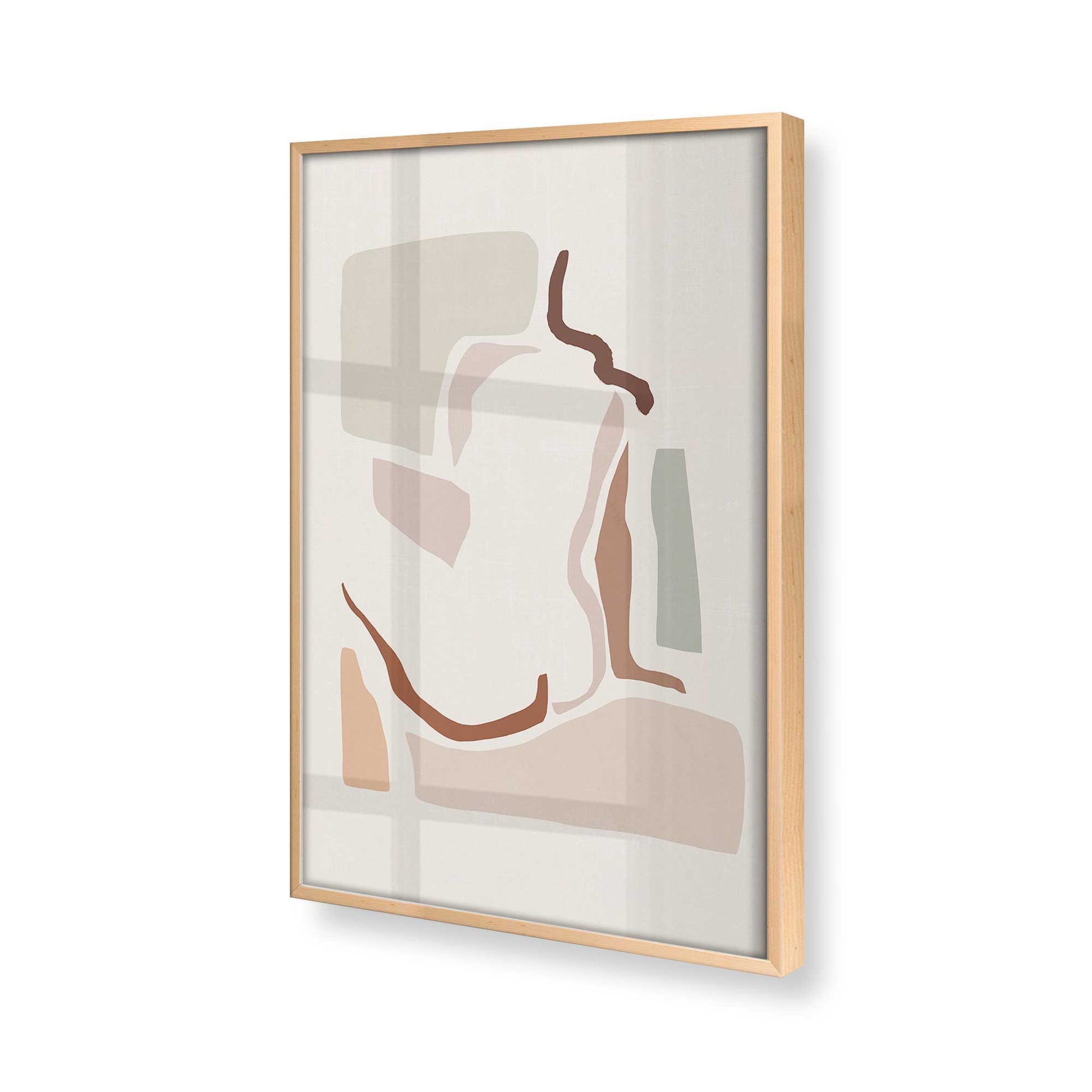 [Color:Raw Maple], Picture of art in a Raw Maple frame of the corner