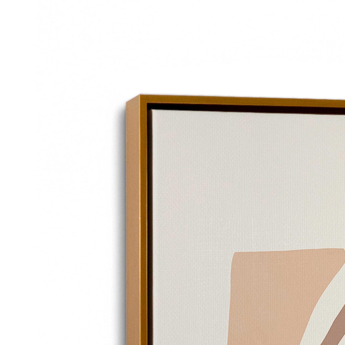 [Color:Polished Gold], Picture of art in a Polished Gold frame at an angle