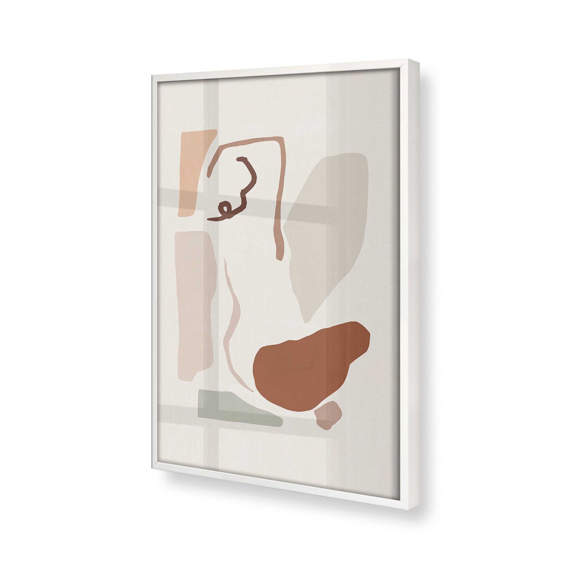 [Color:Opaque White], Picture of art in a Opaque White frame of the corner