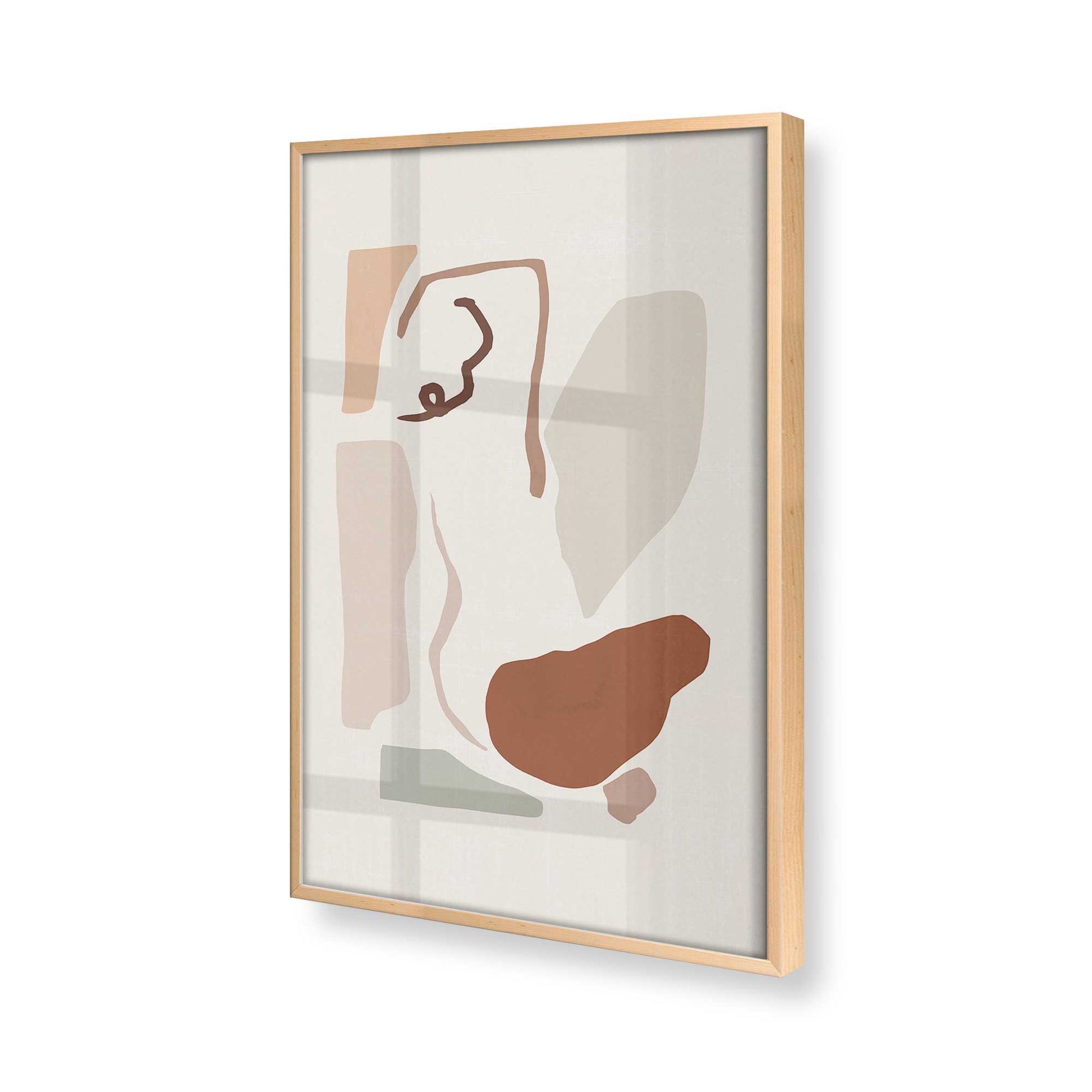 [Color:Raw Maple], Picture of art in a Raw Maple frame of the corner