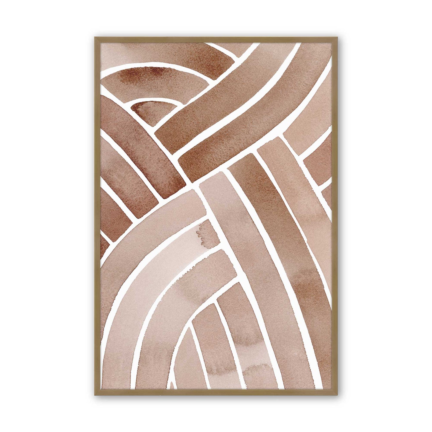 [Color:Brushed Gold], Picture of art in a Brushed Gold frame