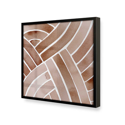 [Color:Satin Black], Picture of art in a Satin Black frame at an angle