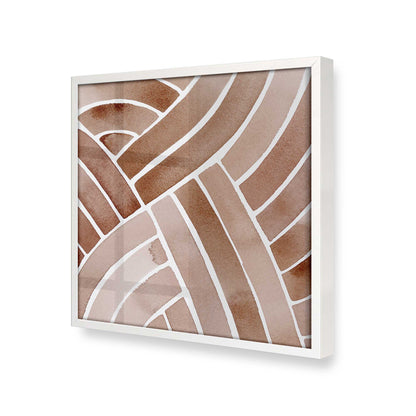 [Color:Opaque White], Picture of art in a Opaque White frame at an angle