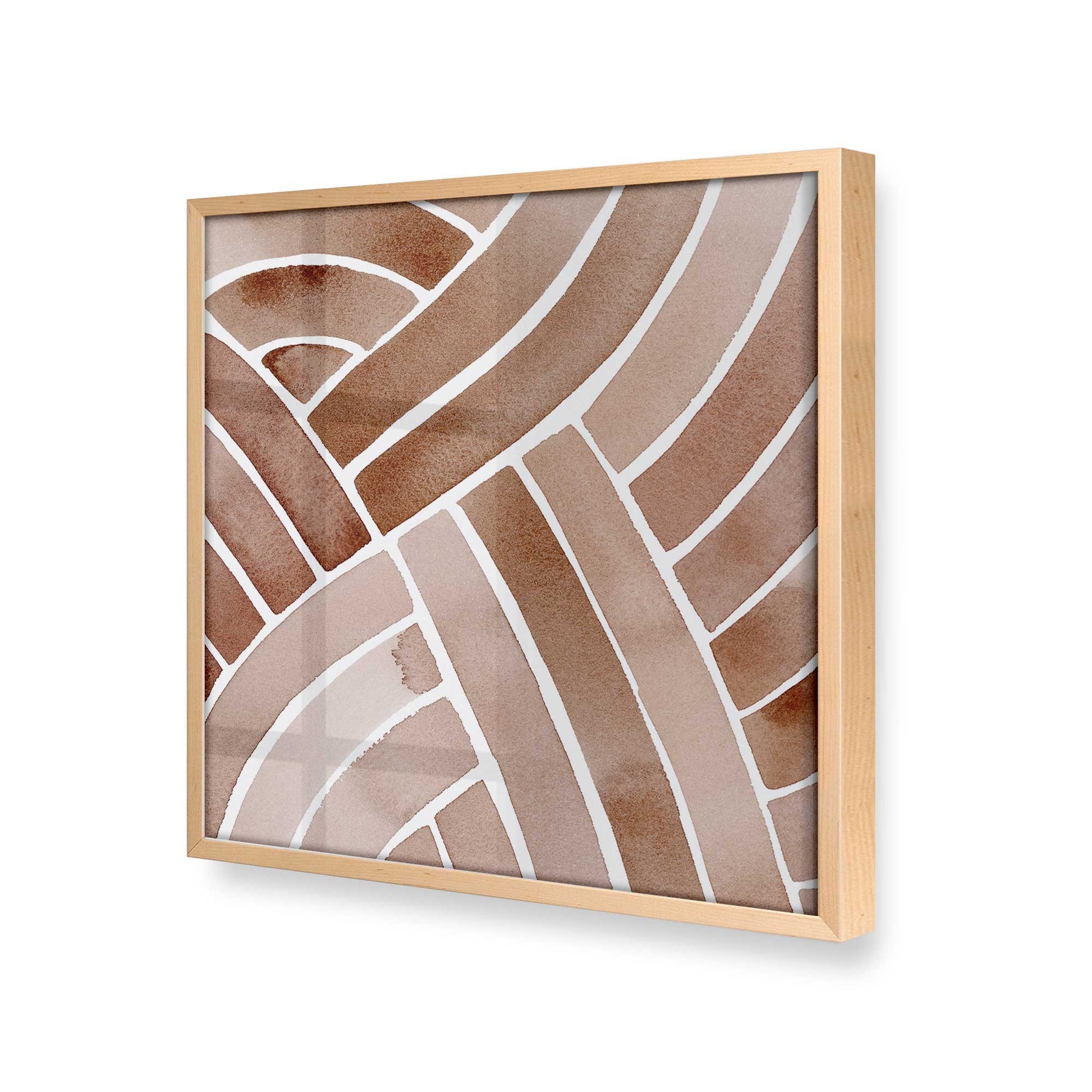 [Color:Raw Maple], Picture of art in a Raw Maple frame at an angle