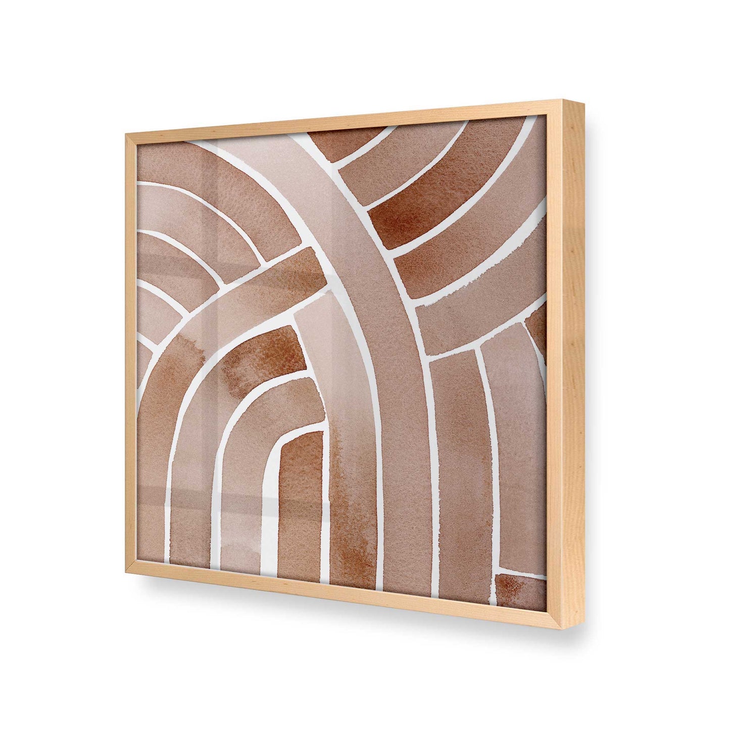 [Color:Raw Maple], Picture of art in a Raw Maple frame at an angle