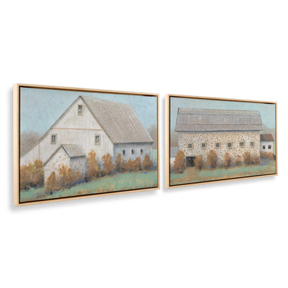 [Color:American Maple], Picture of art in a American Maple frame at an angle