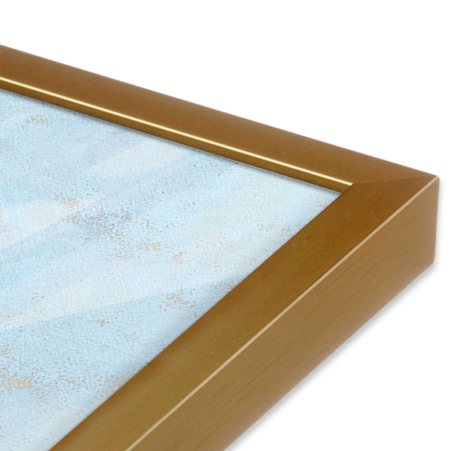 [Color:Polished Gold], Picture of art in a Polished Gold frame of the corner