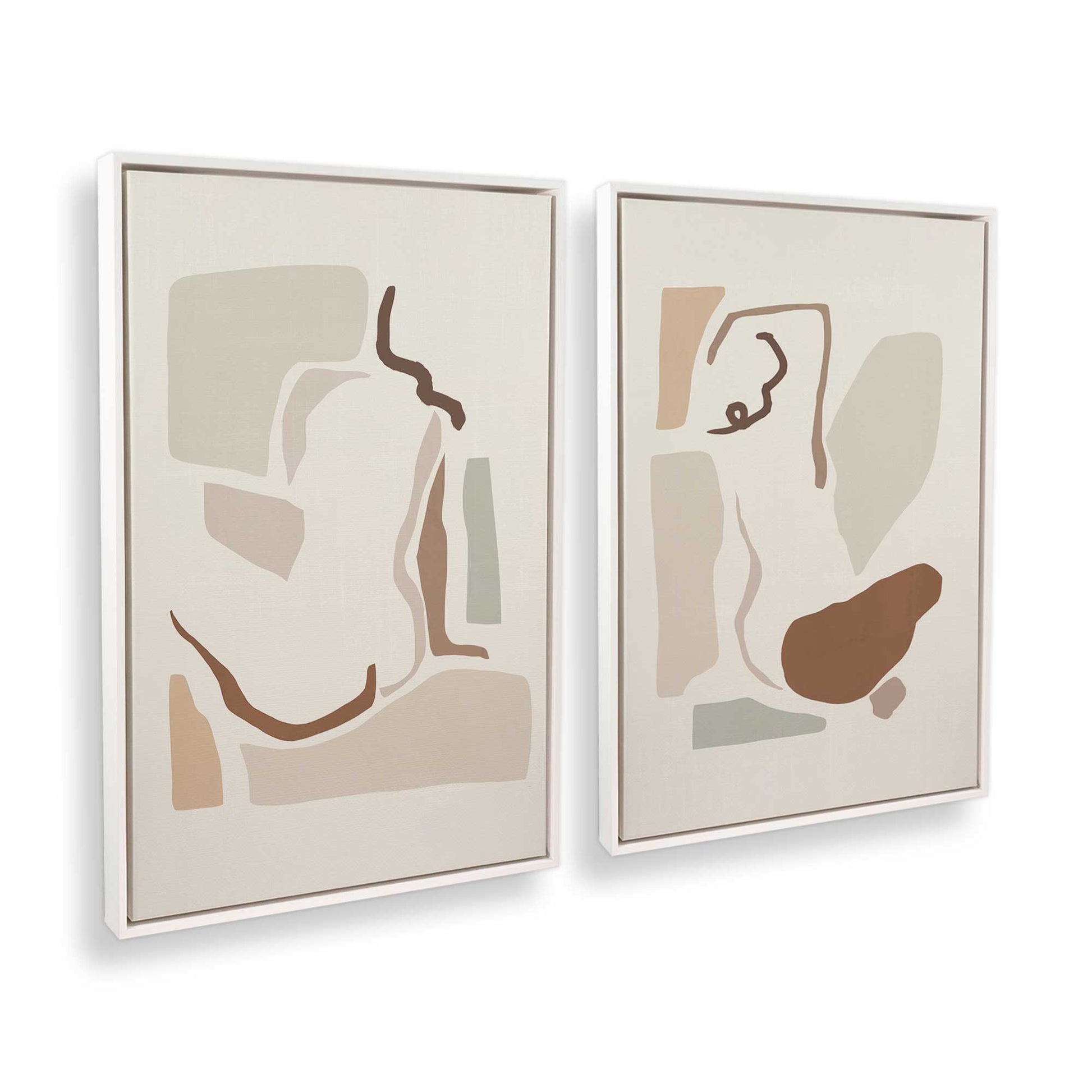 [Color:Opaque White], Picture of art in a White frame at an angle