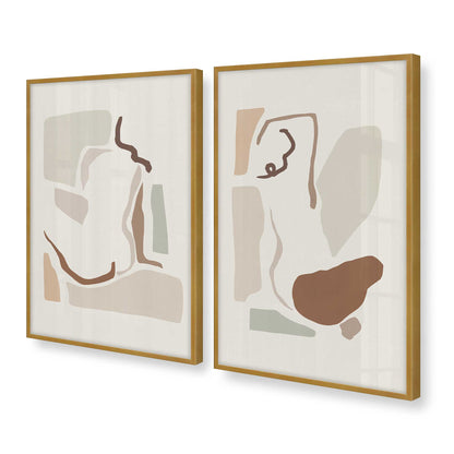 [Color:Polished Gold], Picture of art in a Polished Gold frame at an angle