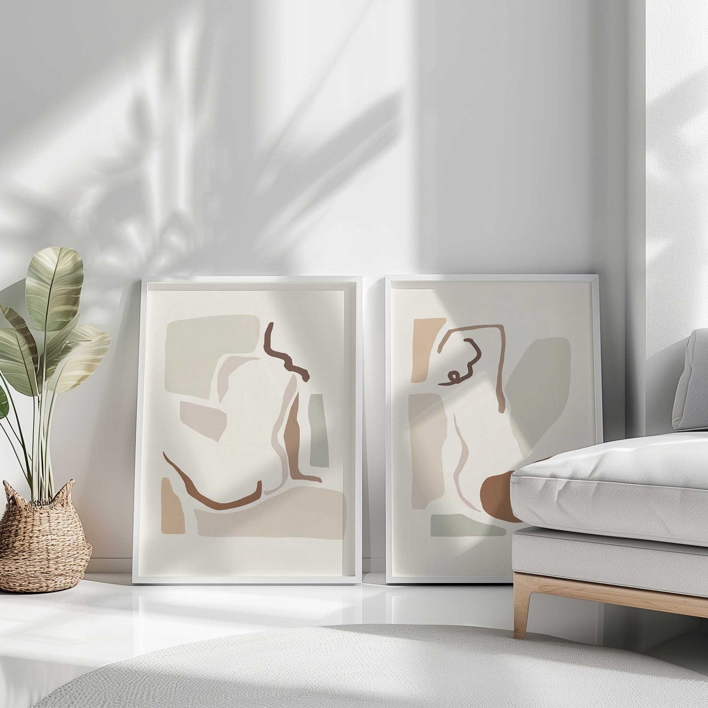 [Color:Opaque White], Picture of art in a Opaque White frame