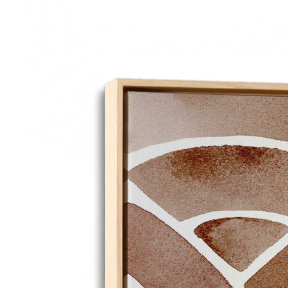 [Color:American Maple], Picture of art in a American Maple frame at an angle