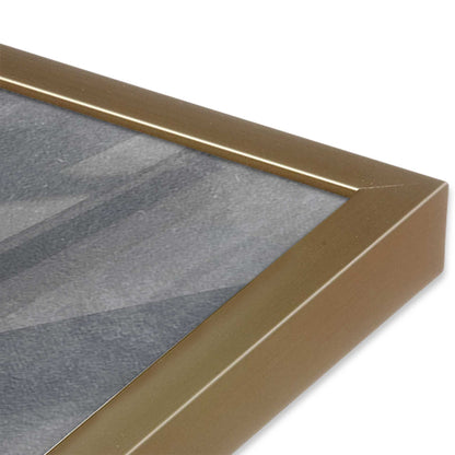 [Color:Brushed Gold], Picture of art in a Brushed Gold frame at an angle