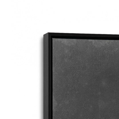 [Color:Satin Black], Picture of art in a Satin Black frame at an angle