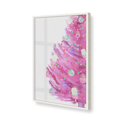 [Color:Opaque White], Picture of art in a Opaque White frame of the corner