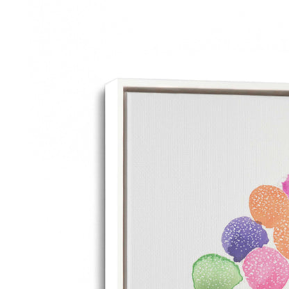 [Color:Opaque White], Picture of art in a White frame at an angle