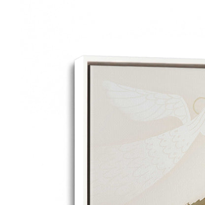 [Color:Opaque White], Picture of art in a White frame at an angle