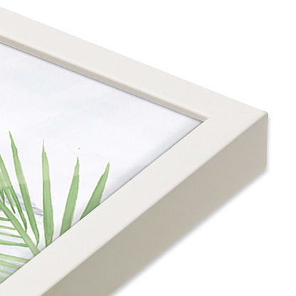 [Color:Opaque White], Picture of art in a Opaque White frame at an angle