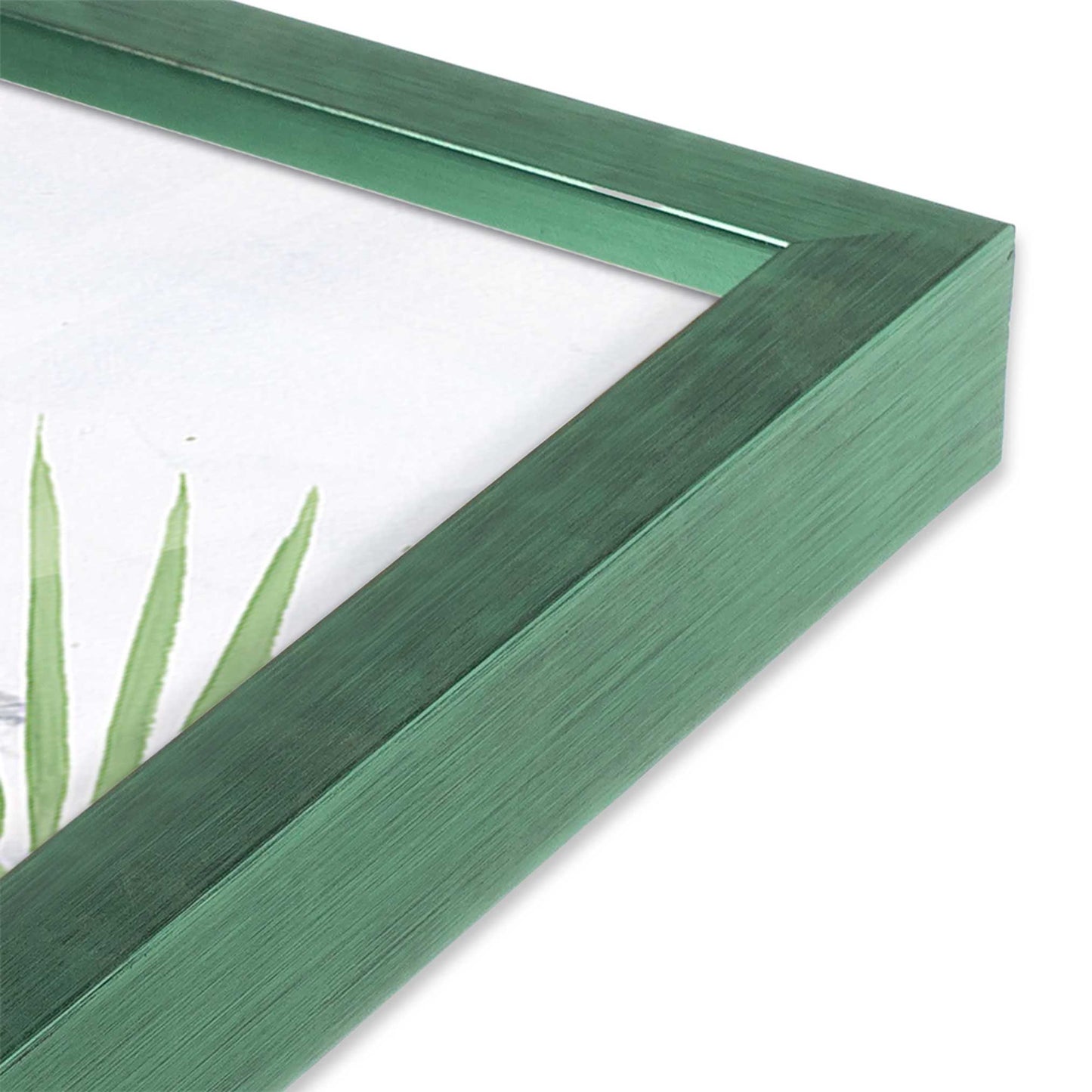 [Color:Lemon Grass], Picture of art in a Lemon Grass frame at an angle