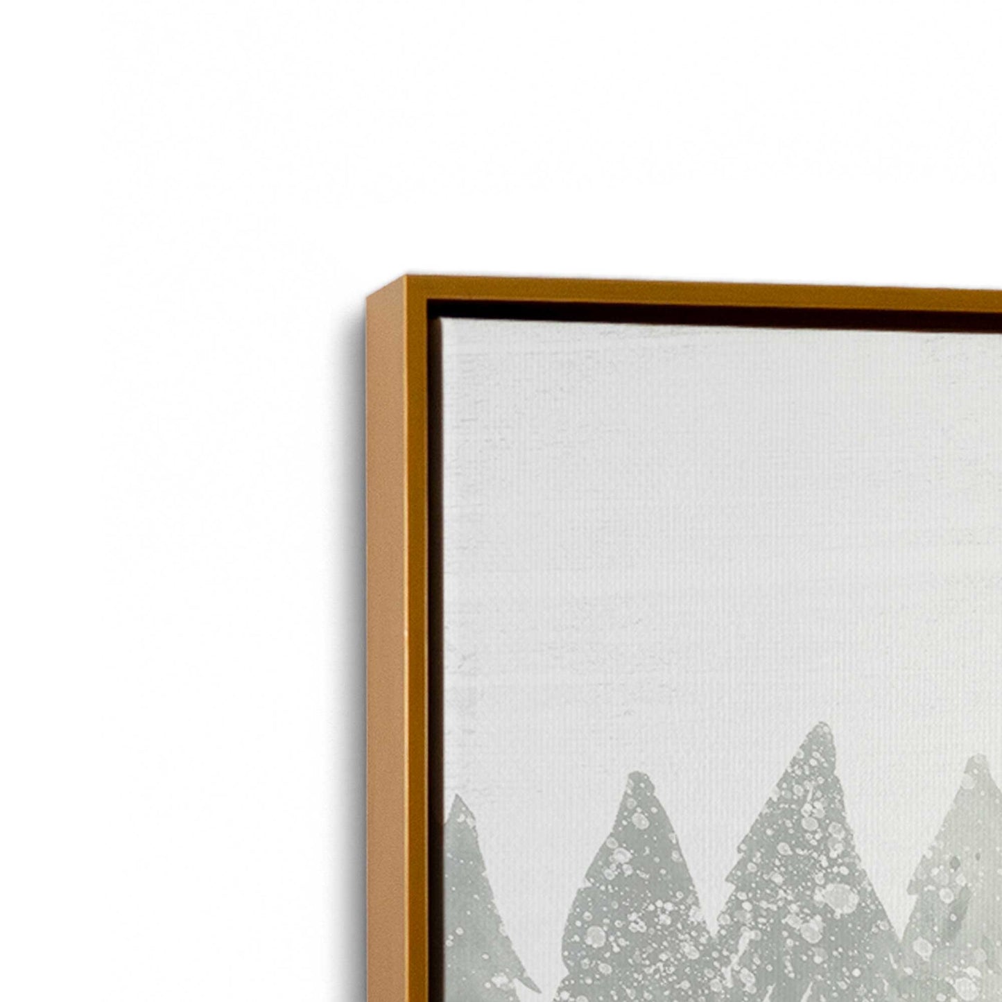 [Color:Polished Gold], Picture of art in a Polished Gold frame at an angle