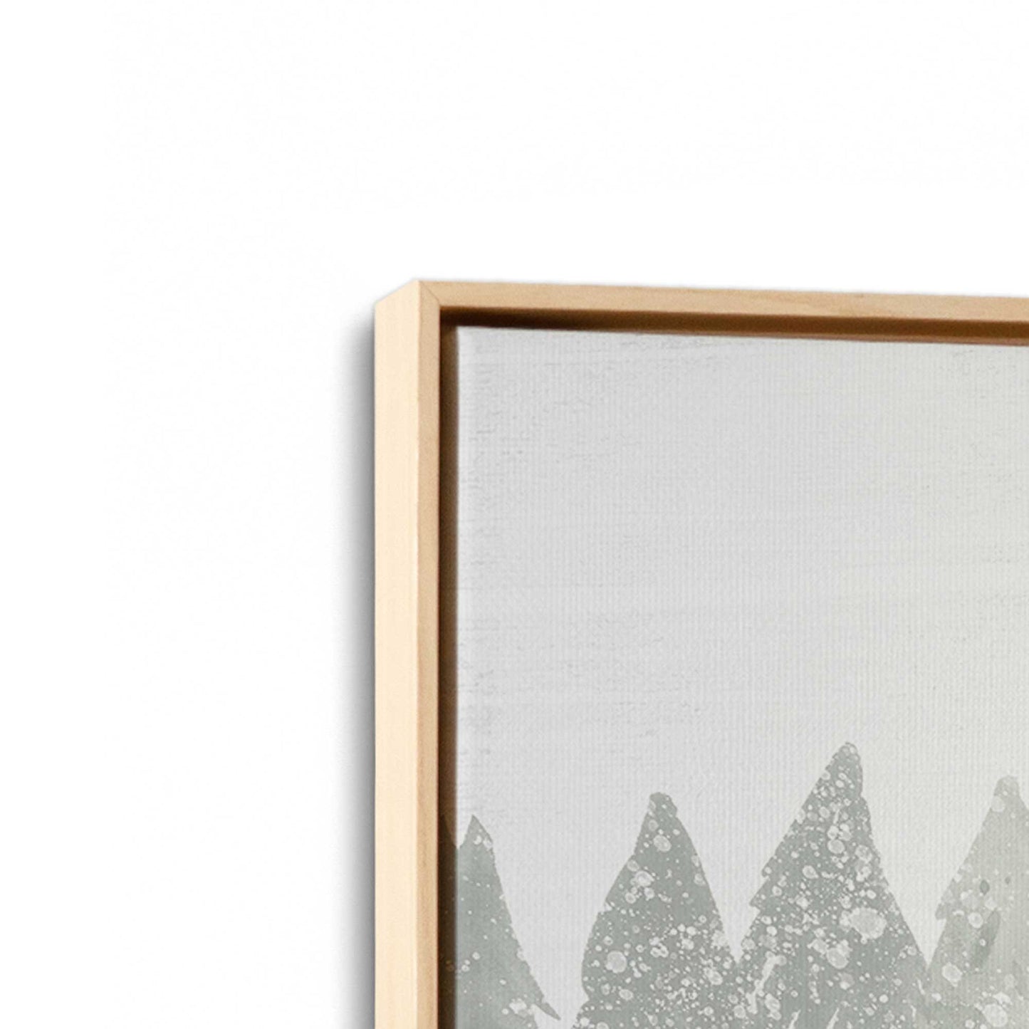 [Color:American Maple], Picture of art in a American Maple frame at an angle