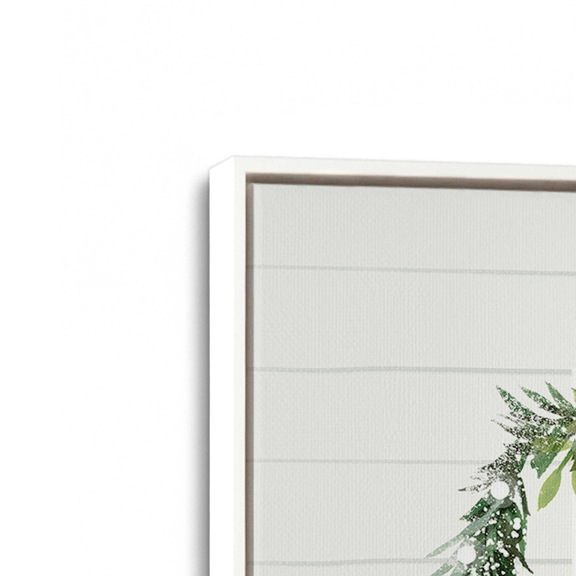 [Color:Opaque White], Picture of art in a White frame at an angle