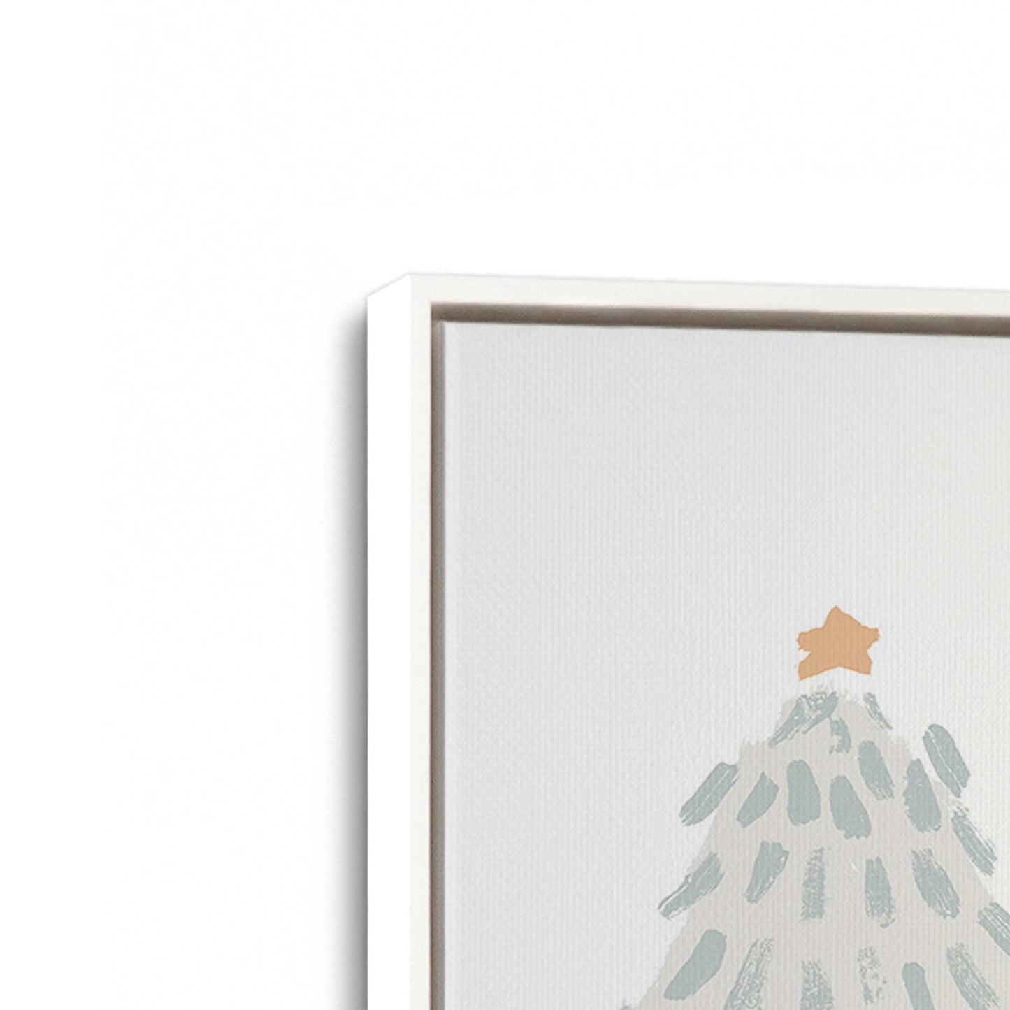 [Color:Opaque White], Picture of art in a White frame at an angle