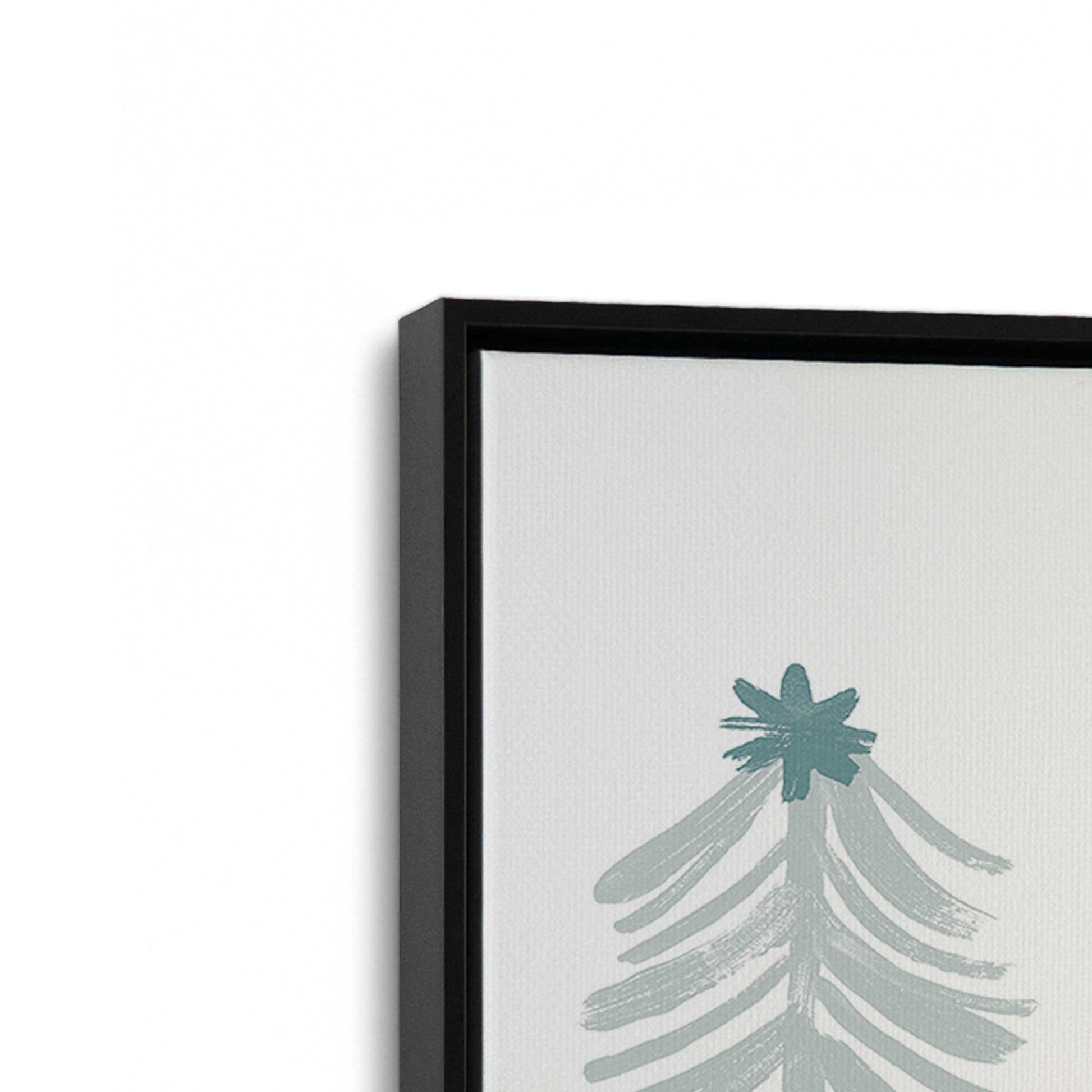 [Color:Satin Black], Picture of art in a Satin Black frame at an angle