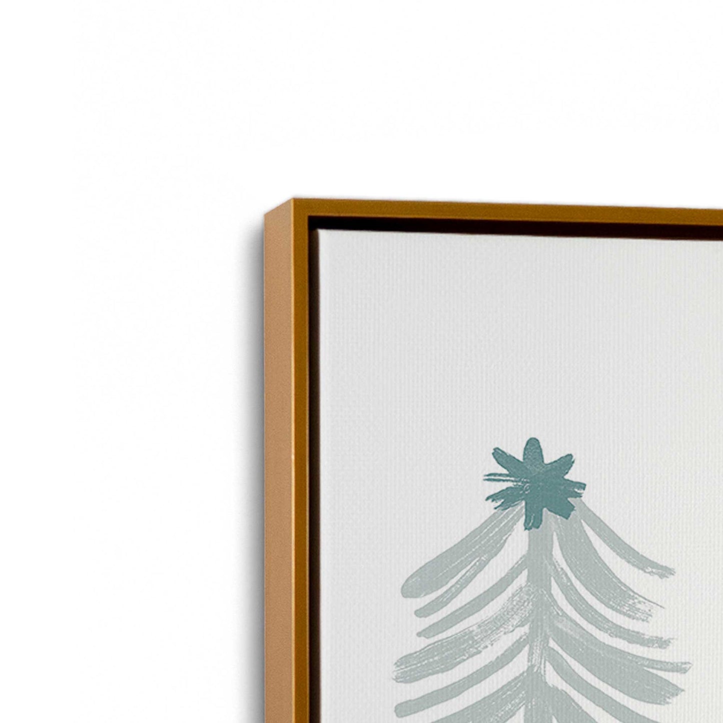 [Color:Polished Gold], Picture of art in a Polished Gold frame at an angle