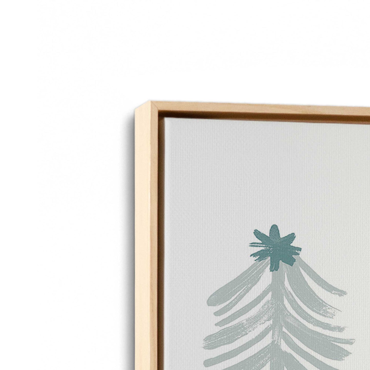 [Color:American Maple], Picture of art in a American Maple frame at an angle